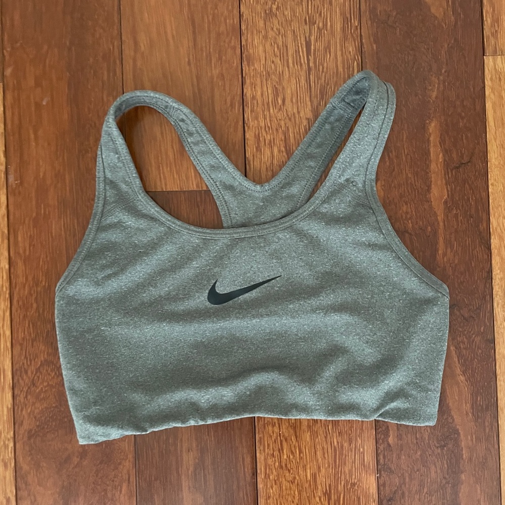 Gray Nike Sports Bra
